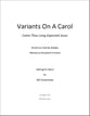 Variants On A Carol Concert Band sheet music cover